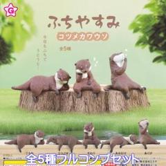 ふちやすみ コツメカワウソ エール 【全５種フルコンプセット】 獺 川獺 動物のサムネイル
