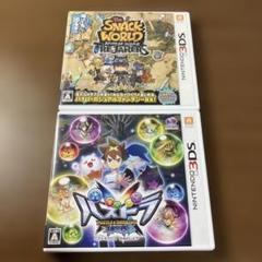 3DS ソフト2点　パズドラクロス 神の章 スナックワールド トレジャラーズ