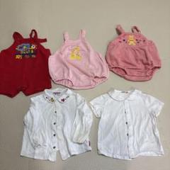 MIKIHOUSE ミキハウス 80cm ロンパース&トップス5点セットくま
