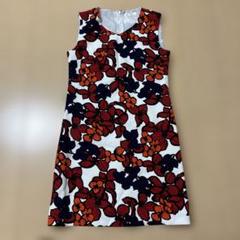 新品同様 Cherry Ann フラワーノースリーブワンピース F チェリーアン