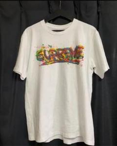 supreme paint logo tee サイズM