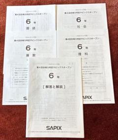 サピックス5年生　テスト2024年度1年分　全て原本　　最終価格 サピックス5年生 テスト2024年度1年分 全て原本 最終価格