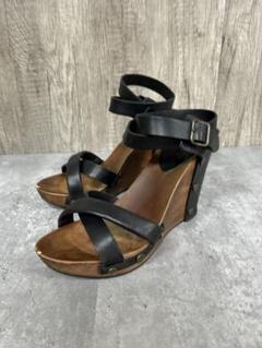 SEE BY CHLOE シーバイクロエ ウッドソールサンダル　38 黒