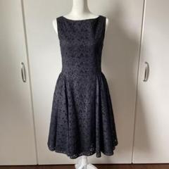 美品 FOXEY リネン レース刺繍ワンピース 黒 サイズ40*ED1254 美品 FOXEY リネン レース刺繍ワンピース 黒 サイズ40*ED1254