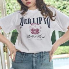即発送herlipto Classic Cherry Tee ホワイト 白 限定 - メルカリ