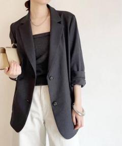 プラージュ 美品 plage テーラードジャケット 38 紺 セール】Twill W Breasted ジャケット（テーラードジャケット