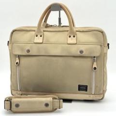 【良品】PORTER ELDER ビジネスバッグ ブリーフケース キャンバス