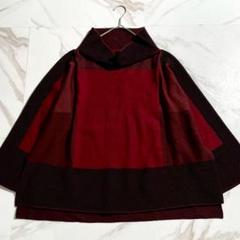 ISSEY MIYAKE ブラウンニット長袖セーター ISSEY MIYAKE ブラウンニット長袖セーター