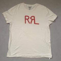RRL ロゴ　Tシャツ　Lサイズ　オフホワイト