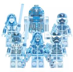 スターウォーズ レゴ互換 5体セット(クリアver)