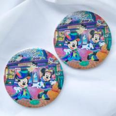 香港ディズニーランド ハロウィン 缶バッチ 2024 ミッキー ミニー