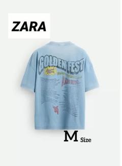 2PM（ジュノ着用） ZARA ザラ ウォッシュ加工プリントTシャツ 2PM ジュノ着用 ZARA ザラ ウォッシュ加工プリントTシャツ XL