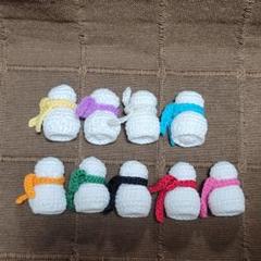Snowman 雪だるま　18個セット　あみぐるみ　ハンドメイド　置き飾り 雪だるま♡編みぐるみ(о´∀`о)Snow Man♡♡♡
