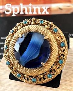 とんぴ様おまとめ3点　Sphinx ガラス　ヴィンテージ ブローチ8467 希少！Sphinx ギブレガラスヴィンテージ ブローチA116 - メルカリ