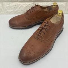 美品 コールハーン ゼログランド ウイングチップ 8M ブラウン ビジネス