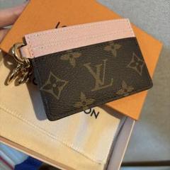 Louis Vuitton カードケース 黒/ピンク