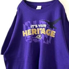 IT'S YOUR HERITAGE Tシャツ XL パープル 紫 古着