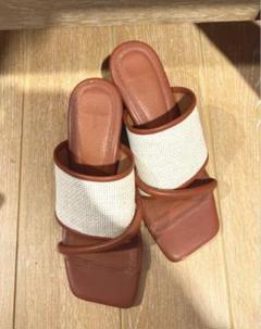 Todayful トゥデイフル スクエアサンダル　春夏　美品のサムネイル