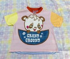 着2回程 グラグラ ボーダーTシャツ 110 JAM チェリッチュ パンダうさぎ