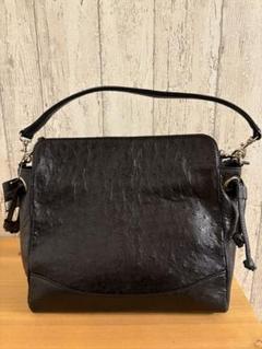 お値下✨新品未使用❣️オーストリッチ　ショルダーバッグ　黒 OSTRICH オーストリッチ ショルダーバッグ ブラック 黒 - バッグ