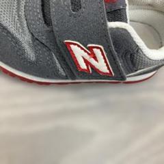 New Balance キッズ スニーカー グレー/レッド14センチ