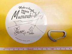 新品 tent-mark テンマク タープステッカー ロゴ入りカラビナ セット