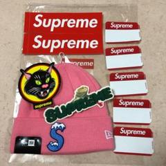 完売品おまけ追加 Supreme New Era Logo Beanie ピンク