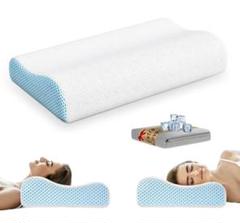 PKBD 安眠枕 低反発枕 交換用枕カバー付き 高さ2段階