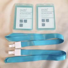2個❣️IDカードバッジホルダー　ストラップ用カードホルダー　ネームプレート