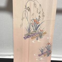 D361 夏着物　訪問着　友禅　花模様　流水　絽　正絹　未使用極美品