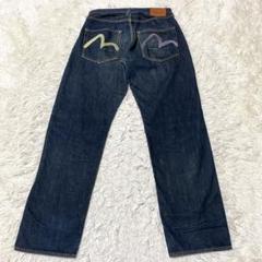 希少✨EVISU デニム カモメ No.2 色違い W33 ボタンフライ 虎耳