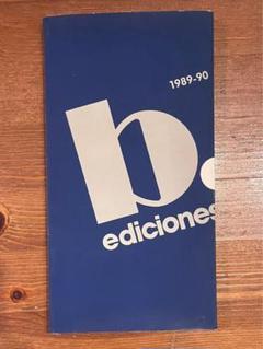 b.d ediciones de disenoカタログ1989-90