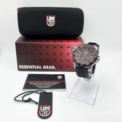 LUMINOX 3150シリーズ 文字盤 レッド ×ブラック 希少カラー 腕時計