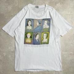 80s "Hans Holbein" Tee アート　Tシャツ　ホワイト　XL