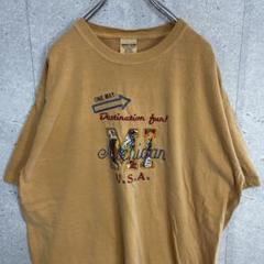 コンフォートカラーズ　ミシガン　地名刺繍　ビックサイズTシャツ XL