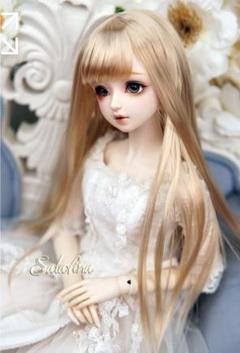 salafina様製 7-8インチ　姫カットロングヘアウィッグ　MSD