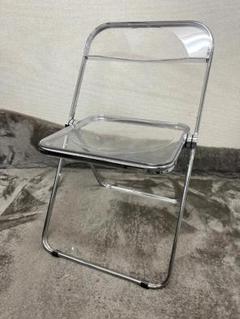 ★新品★カステリ★PLIA／プリアチェア リプロ★クリア折畳みイス★グレー★ Plia Chair プリアチェア 折りたたみ クリアチェア - メルカリ