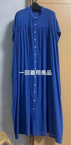 Robe ローブ　cafune カフネ シアーコットン2wayワンピース　ブルーのサムネイル