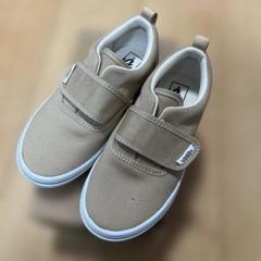 新品タグ付き　VANS バンズ　スニーカー　ベージュ　20cm マジックテープ