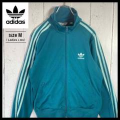 アディダス adidas トラックジャケット Y2K 古着 メンズM エメラルド アディダス adidas トラックジャケット Y2K 古着 メンズM
