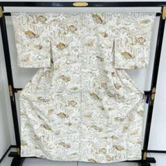 単衣 総柄 花柄 素敵なデザイン 小紋 着物 正絹 T-3582 単衣 総柄 花柄 素敵なデザイン 小紋 着物 正絹 T-3582 - メルカリ