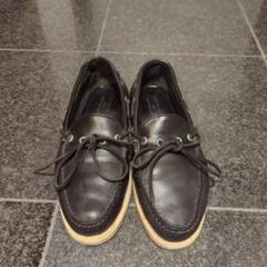【美品】SHIPS シップス オイルレザー デッキシューズ モカシン 27cm黒 セール】SHIPS: オイルレザー デッキシューズ（モカシン/デッキ
