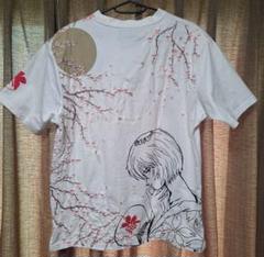 錦　エヴァンゲリオン 綾波レイ　桜 刺繍 Tシャツ