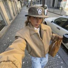 6CRAYON キャップ シティボーイ supreme ピルボックス 千鳥柄
