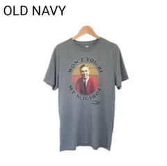 人物Tシャツ　司会者　アメリカ　半袖　プリント　フレッド・ロジャース　丸首　M