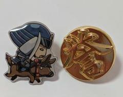 大本丸博 刀剣乱舞 石田正宗 缶バッジ 刀剣乱舞 スクエア缶バッジコレクション 跪坐 石田正宗 | K