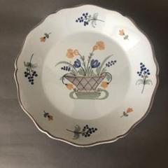 フランス　Geo Martelの花柄の波型飾り皿