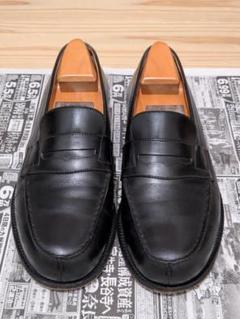 【美品&純正シューツリー付】J.MWESTON 180Loafer ローファー黒 シグニチャーローファー ブラック&ホワイト