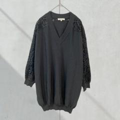 T224【エポカ】カットソー　七分袖　大きいサイズ　２Ｌ　ゆったり　Vネック