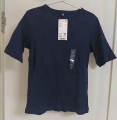 新品　ユニクロ　リブクルーネックTシャツ140　GU